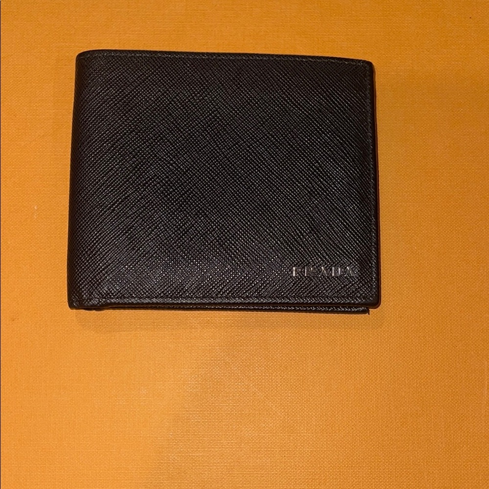 Prada Black Leather Wallet